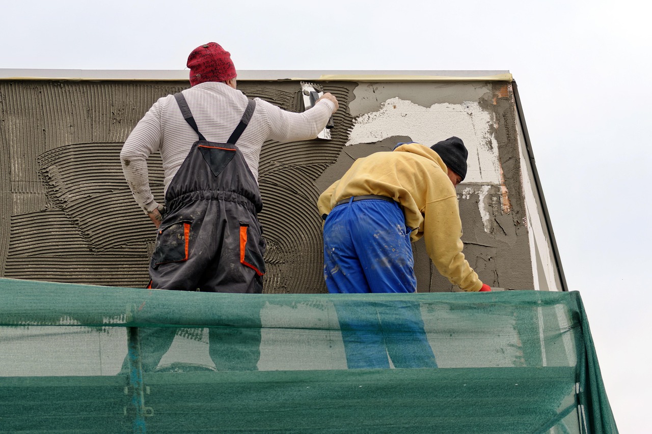 Arbeiter, Bauwesen, Gebäude, Verputzen, Werkzeuge, Kelle, Arbeit, Verputzen, Verputzen, Verputzen, Verputzen, Kelle